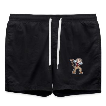 Cool Dabbing Grandpa Dab Dancing - Short de bain - noir - Devant - AI Model Male 185 light (185cm)