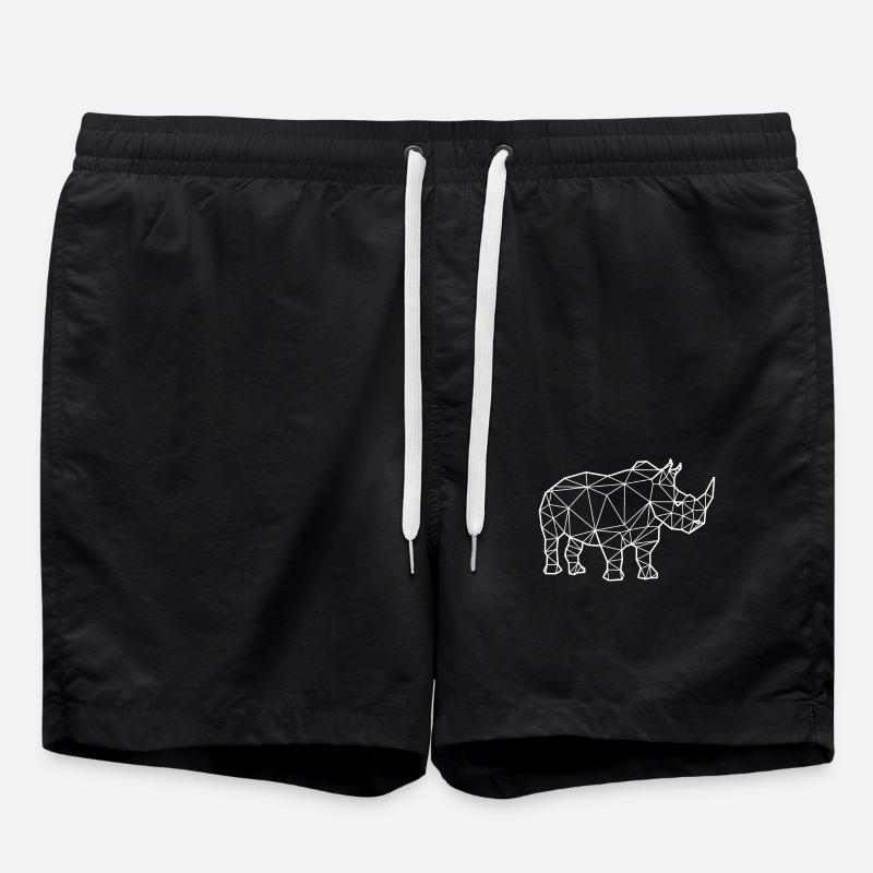 Polygone de rhinocéros - Short de bain - noir