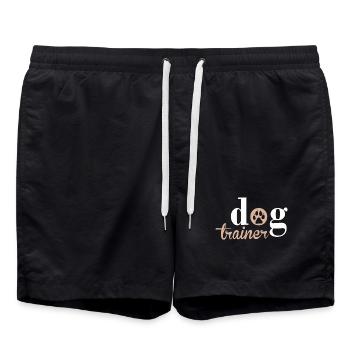 Dog Trainer Funny gifts for dog lovers - Swim Trunks - black - Front - AI Model Male 185 light (185cm)