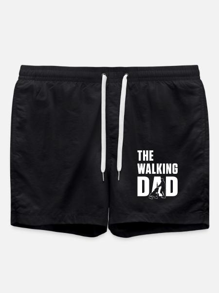 The Walking Dad - Swim Trunks - black