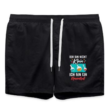Chemikerin Spruch - Badeshorts - Schwarz - Vorne - AI Model Male 185 light (185cm)