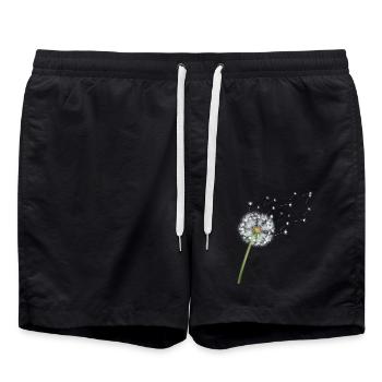 Dandelion nature gardener flowers dandelion gift - Swim Trunks - black - Front - AI Model Male 185 light (185cm)
