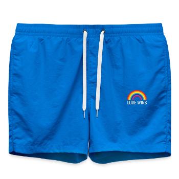 L'amour gagne - Short de bain - cobalt blue - Devant