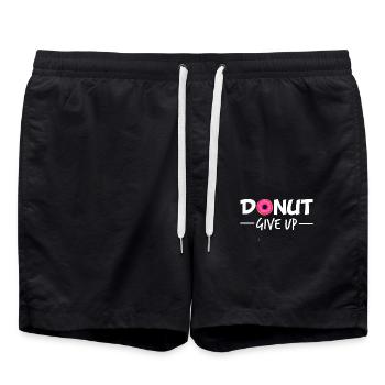 funny saying sayings funny gift - Swim Trunks - black - Front - AI Model Male 185 light (185cm)