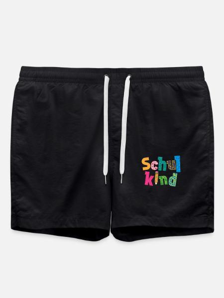 Einschulung "Schulkind" - Badeshorts - Schwarz