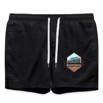 Kleinwalsertal Österreich Allgäu Ifen Wandern - Badeshorts - Schwarz - Vorne - AI Model Male 185 light (185cm)