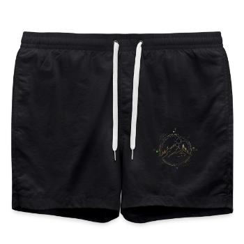 Hiking compass - Swim Trunks - black - Front - AI Model Male 185 light (185cm)
