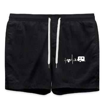 Camping Camping Heartbeat - Short de bain - noir - Devant - AI Model Male 185 light (185cm)