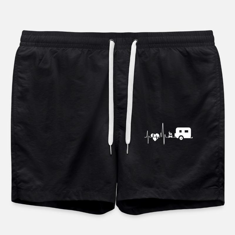 Camping Camping Heartbeat - Short de bain - noir