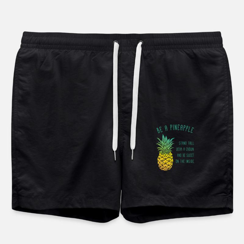 be a pineapple - Badeshorts - Schwarz