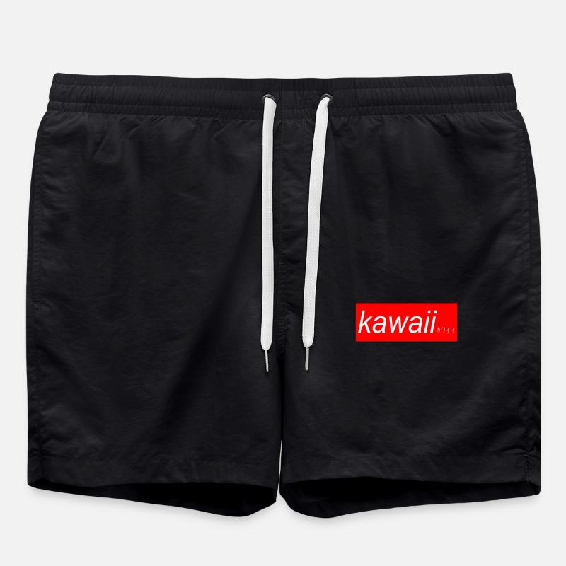 Anime, Anime süss, Anime liebe - Swim Trunks - black