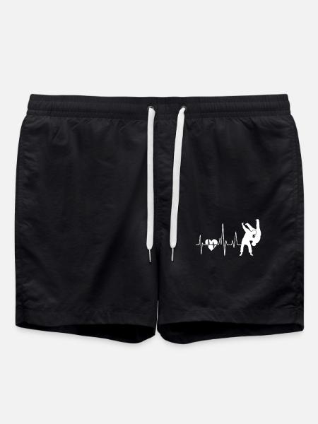 Judo Judo Heartbeat - Short de bain - noir