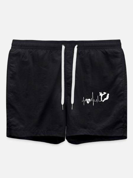 Krav Maga Krav Maga Heartbeat - Swim Trunks - black