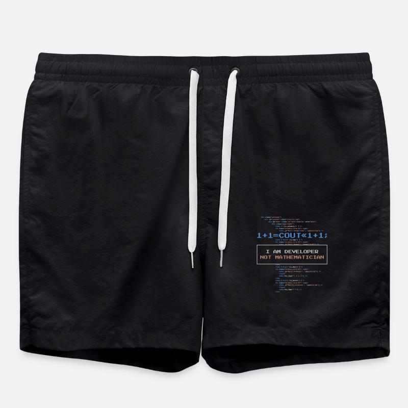 Développeur drôle Ne pas Matheass - Short de bain - noir