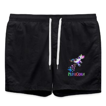 Drôle de pet Licorne cadeau Licorne Pupsicorn - Short de bain - noir - Devant - AI Model Male 185 light (185cm)