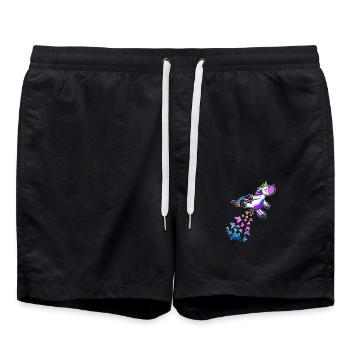 Drôle de pet Licorne cadeau Licorne Pupsicorn - Short de bain - noir - Devant - AI Model Male 185 light (185cm)