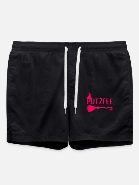 Putzfee cleaning maid cleaning lady - Swim Trunks - black