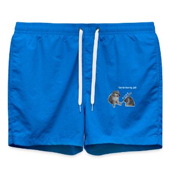 Bonk Meme - Aller à la prison en chaleur - Short de bain - cobalt blue - Devant