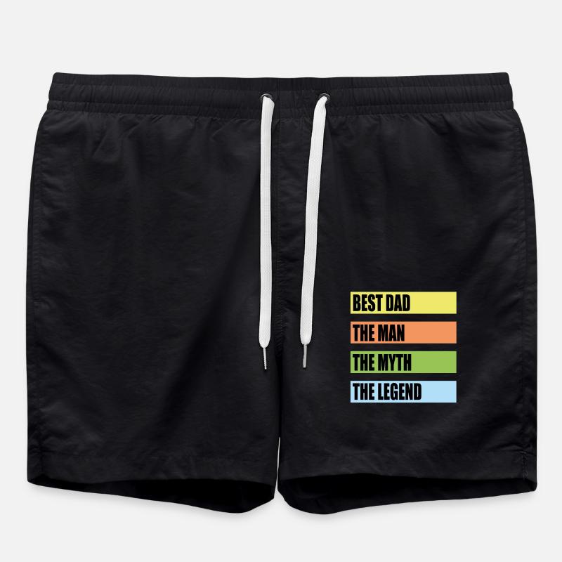 Best Papa Sayings - Swim Trunks - black