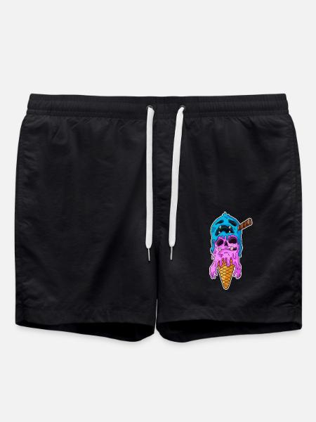 Ice Cream Zombie - Swim Trunks - black