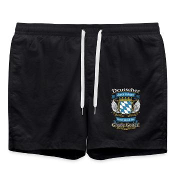 Stolzer Bayer durch die Gnade Gottes - Badeshorts - Schwarz - Vorne - AI Model Male 185 light (185cm)