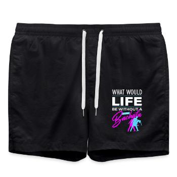 Bachata, bachata dominicain, merengue - Short de bain - noir - Devant - AI Model Male 185 light (185cm)