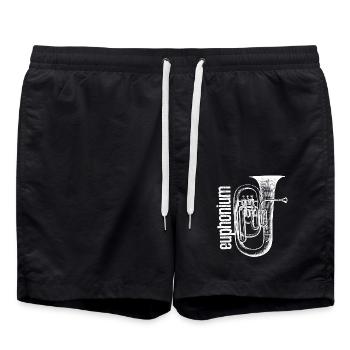Chemises Euphonium - Short de bain - noir - Devant - AI Model Male 185 light (185cm)