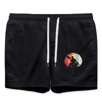 Kajak Kajak Fahren - Badeshorts - Schwarz - Vorne - AI Model Male 185 light (185cm)