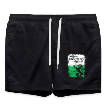 Steirisches Original – Authentisch und Stolz - Badeshorts - Schwarz - Vorne - AI Model Male 185 light (185cm)
