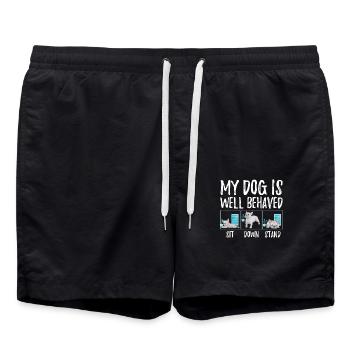 Chien idée cadeau Français Bulldogge - Short de bain - noir - Devant - AI Model Male 185 light (185cm)