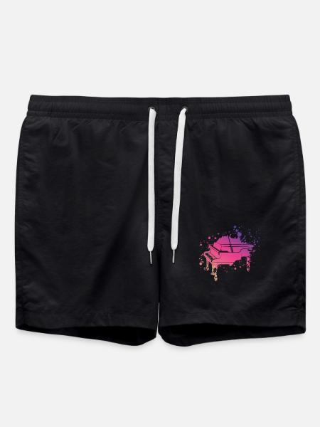 Piano Splach - Swim Trunks - black
