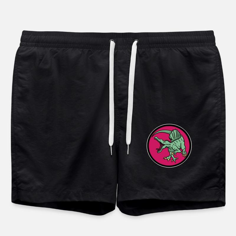 Dino logo - Swim Trunks - black