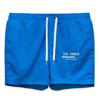lustige Programmierer Ich denke bitte warten Idee - Badeshorts - Cobalt blue - Vorne