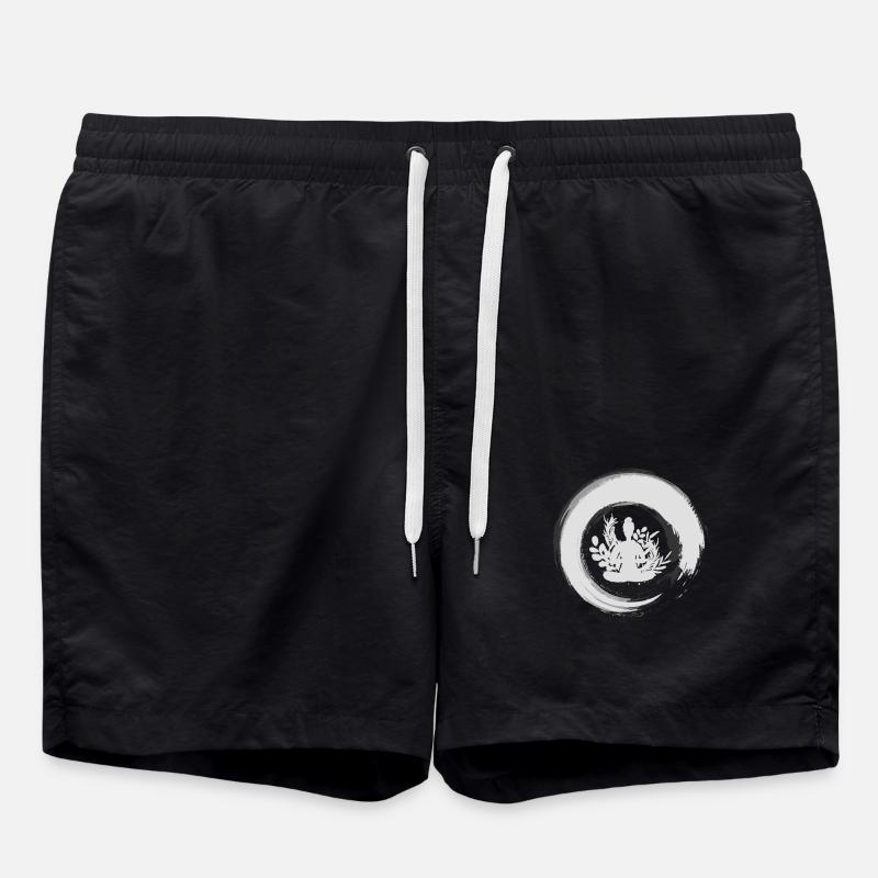 Zen Circle Buddhism - Swim Trunks - black