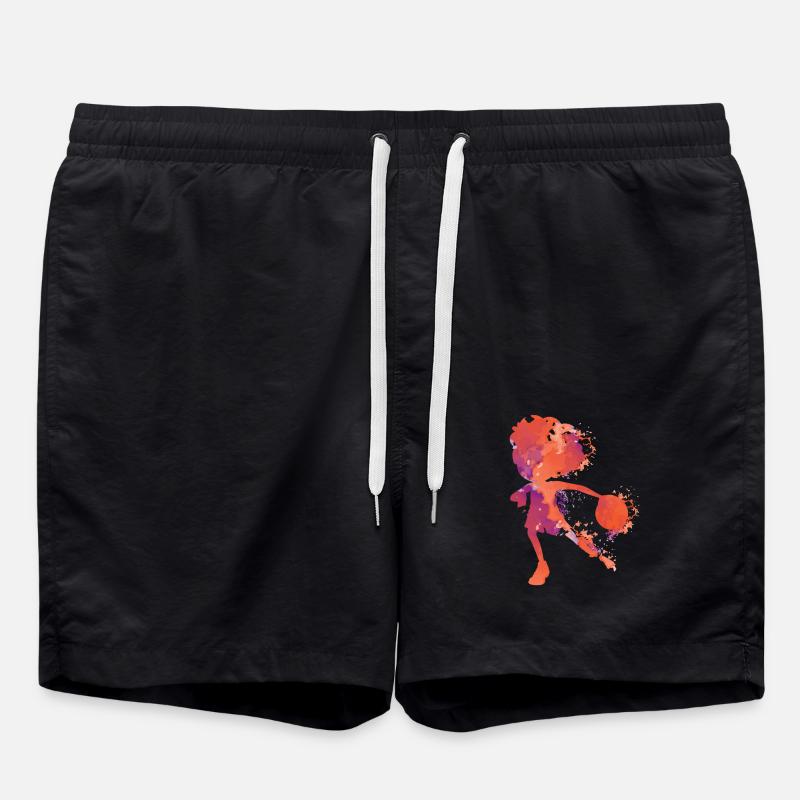 Handball Splash - Badeshorts - Schwarz