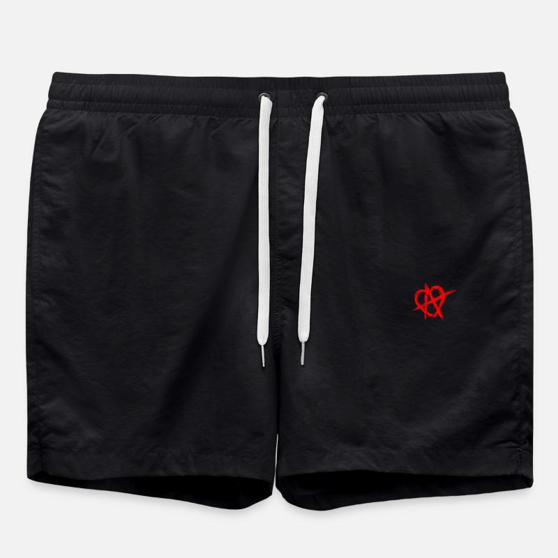 Beziehungsanarchie Symbol RA Relationship Anarchy - Swim Trunks - black