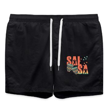 Salsa, Salsa tanzen, dance - Short de bain - noir - Devant - AI Model Male 185 light (185cm)