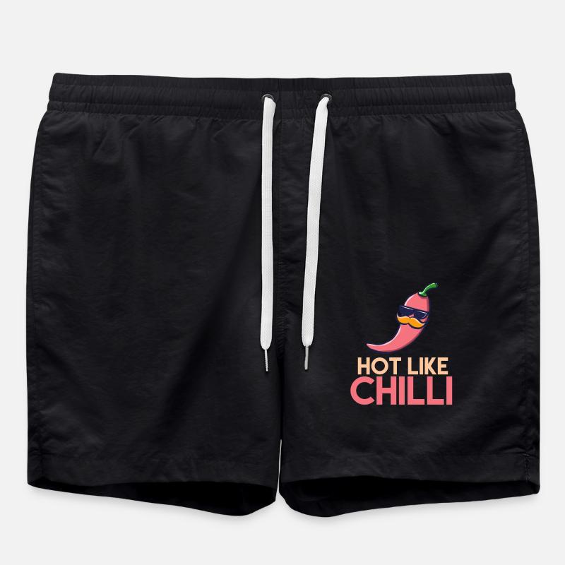 Hot like chilli - Swim Trunks - black