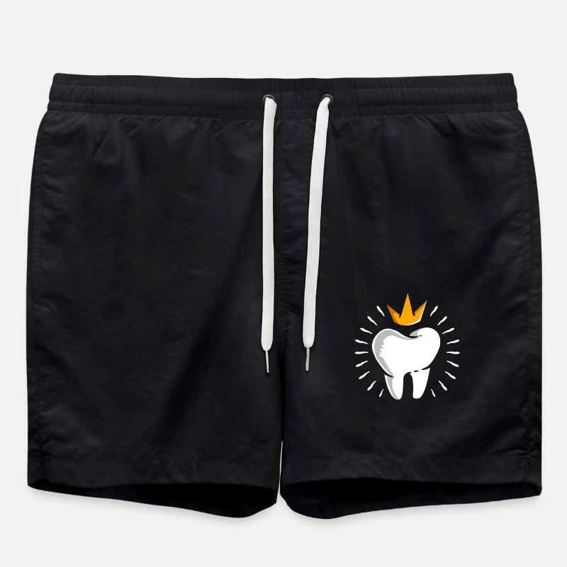 Tooth crown - Swim Trunks - black