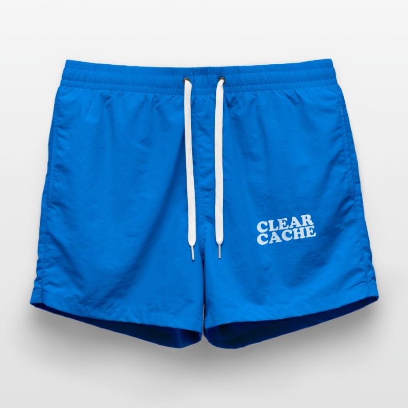 Clear Cache Programmierer Nerd Geek Geschenk Cache Badeshorts