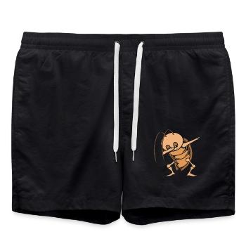 cafard - Short de bain - noir - Devant - AI Model Male 185 light (185cm)