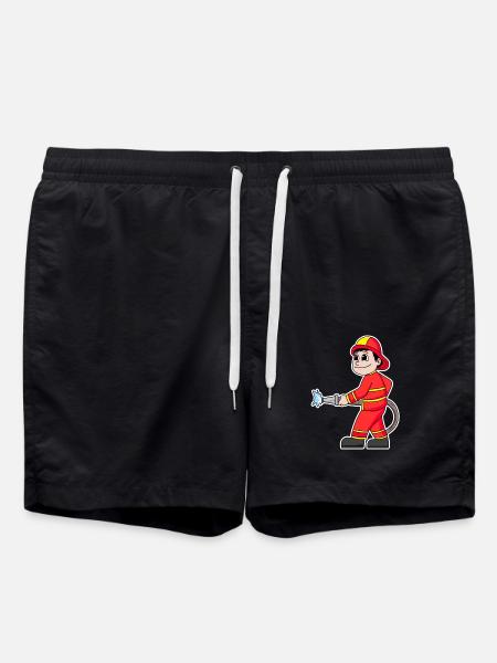 Firefighter - Swim Trunks - black