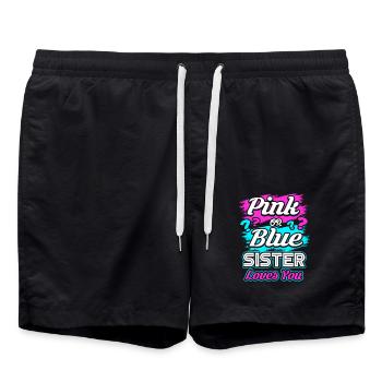 Grossesse soeur - Short de bain - noir - Devant - AI Model Male 185 light (185cm)