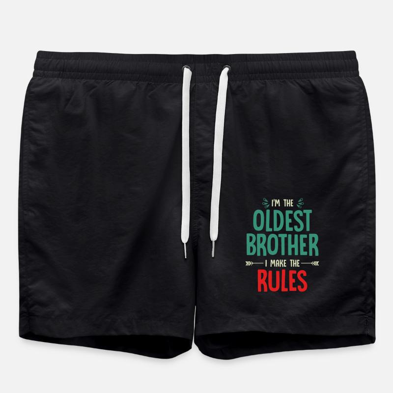 Siblings, oldest siblings, middle child - Swim Trunks - black