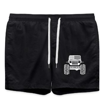 4x4 américain cadeau - Short de bain - noir - Devant - AI Model Male 185 light (185cm)