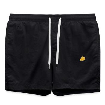 Daumen Hoch - I like - Badeshorts - Schwarz - Vorne - AI Model Male 185 light (185cm)