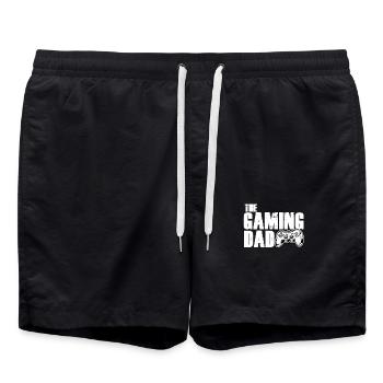 Gaming Dad - Videospiele Gamer - Badeshorts - Schwarz - Vorne - AI Model Male 185 light (185cm)