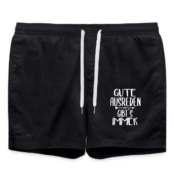 Des excuses de drôles de sort - Short de bain - noir - Devant - AI Model Male 185 light (185cm)