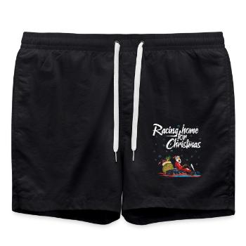 Course à domicile pour les coureurs de Noël Kart - Short de bain - noir - Devant - AI Model Male 185 light (185cm)
