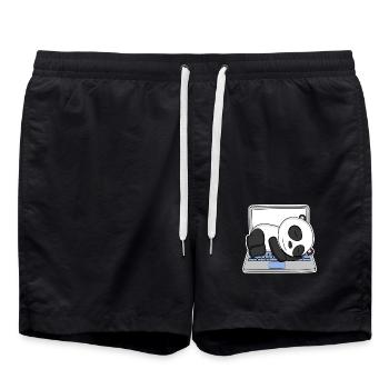 Cadeau pour homme programmeur nerd informatique - Short de bain - noir - Devant - AI Model Male 185 light (185cm)